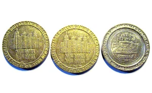 3 METALL CASINO 1 DOLLAR TOKEN Las Vegas, 1997 NewYorkNewYork und Bally's Paris - Bild 1 von 6