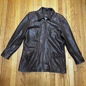 Michael Hoban North Beach W Jacket 11/12 M Leather Biker/Moto Skater Rockabilly - Picture 1 of 13