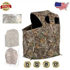 Ultra-Compact 1-Person Hunting Tent Chair with Mossy Oak Break-Up Pattern - Picture 1 of 6