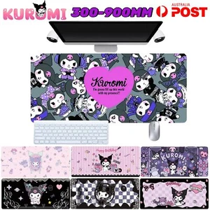 Mouse Pad Kuromi Desk Mat Gaming Keyboard Anti Slip Rubber PC Laptop Mousepad AU - Afbeelding 1 van 21
