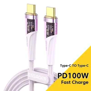 Essager PD 100W USB Type C To Type C Cable Cord Fast Charging For iPhone 16 15 - Picture 1 of 12