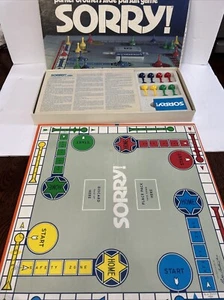 VINTAGE SORRY BOARD GAME 100% COMPLETE 1972 PARKER BROTHERS - Picture 1 of 19