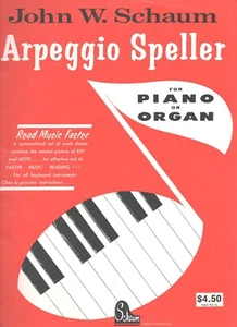 John W. Schaum Arpeggio Rechtschreibung für Klavier oder Orgel teilweise unmarkiert 1965 PB - Bild 1 von 1