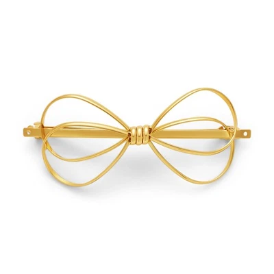 Pinzas para el cabello doradas con moño para mujeres lindas pinzas para cabello grueso moda cabello grande... Foto 1 de 4