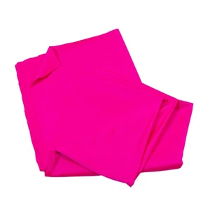 Hot Pink Nylon Spandex Stretch Fabric Synthetic Fuchsia Sewing Material Remnant - Picture 1 of 5