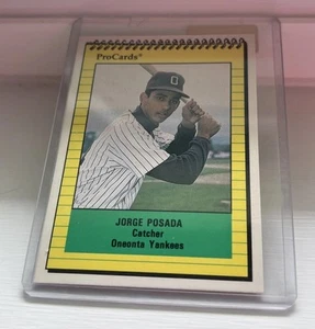 1991 Procards Oneonta Yankees Jorge Posada rc rookie NM-MT 1ST YEAR IN BASEBALL! - Picture 1 of 8