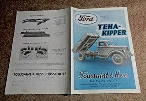 Ford Teha - Camión volquete Toussaint & Hess Prospekt Folleto - Imagen 1 de 2
