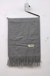 Halara Knit Fringe Casual Women's Warm Scarf One Size Soft Heather Gray - Picture 1 of 6