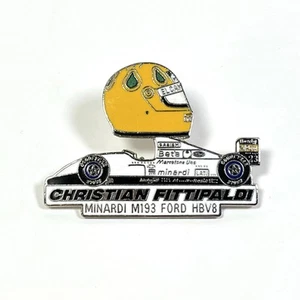 CHRISTIAN FITTIPALDI Minardi M193 Ford HBV8 Pin - Helmet Car Formula 1 - Picture 1 of 5