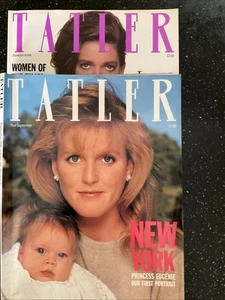 Vintage Fashion Magazine Tatler x2 Dated June And September 1990 - Picture 1 of 7