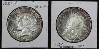 1922-D Peace Dollar Toned BU 5O7R - Image 1 of 3