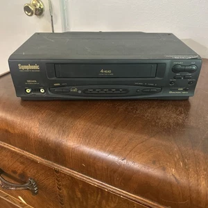 Symphonic SL240B VHS/VCR Player Recorder 4 Head Player For Parts/Repair READ! - Picture 1 of 11