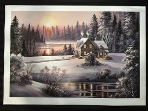 Póster impreso artístico de invierno Dubravko Raos 27x39 impresiones artísticas canadienses - Imagen 1 de 2