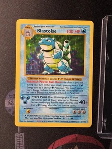 1999 Blastoise 2/102 Wotc Base Set Holo Shadowless Rare ๐MP๐ - Picture 1 of 6