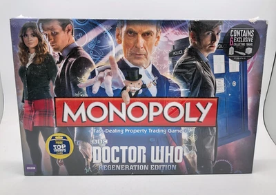 Monopoly Doctor Who Regeneration Edition Family Board Game (BRAND NEW) - Image 1 of 3