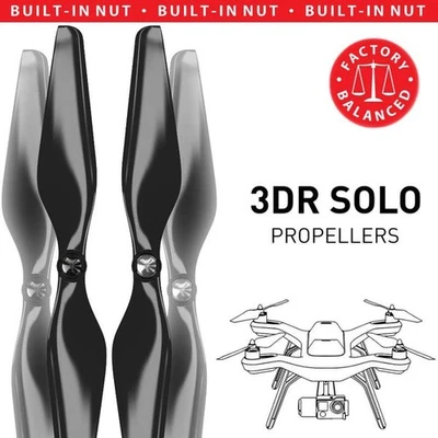 Master Airscrew 3DR Solo Propellers - MR-SL – 10x4.5 Prop Set – Black - Image 1 of 4