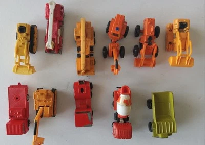 Zylmex, Tomica Lote de 11 Camiones de Construcción de Juguete, Camión de Bomberos Foto 1 de 4