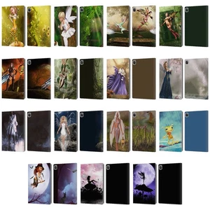 OFFICIAL SIMONE GATTERWE ANGELS AND FAIRIES LEATHER BOOK CASE FOR APPLE iPAD - Picture 1 of 21