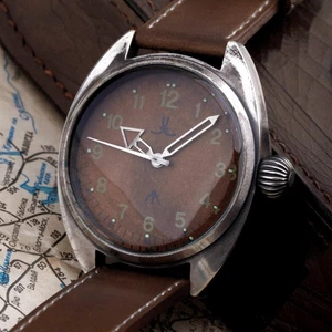 Aviation Steampunk Military Pilot Watch 48Mm Dieselpunk Retro Massive - Picture 1 of 11