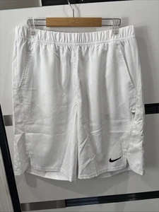 Nike Court Dri-FIT Victory 11' Tennis Shorts Mens Size L DD8335-100 White New - Picture 1 of 14