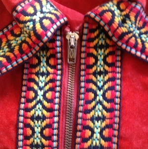 CAPE COAT Vintage 60’s-70’s Rot Orange Southwestern Indianer Decke Boho USA! RAR!! - Bild 1 von 12