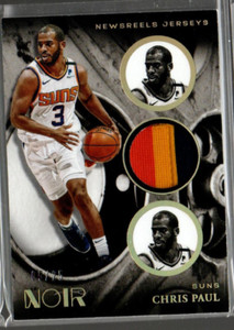 2020-21 Panini Noir Newsreels Jerseys Prime #10 Chris Paul /25 