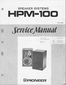Service Manual-Anleitung für Pioneer HPM-100  - Picture 1 of 1