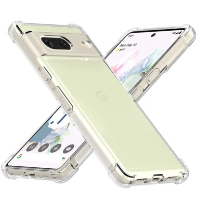 For Google Pixel 7 Case -Transparent Clear Slim Shockproof Bumper Gel Case Cover