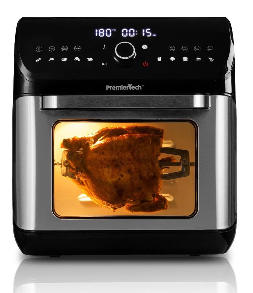 PremierTech Friggitrice ad Aria Calda - 12 litri, 10 Funzioni, Touch XXL PT12LAF - Immagine 1 di 4