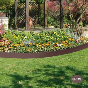 4"x39" 5* Metal Landscape Edging Steel Lawn Edging Bendable Metal Garden Barrier - Bild 1 von 12
