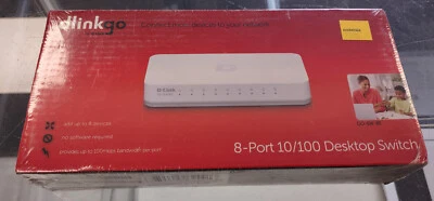 D-Link 8-Port Fast 10/100 Ethernet Desktop Switch GO-SW-8E - Image 1 of 4