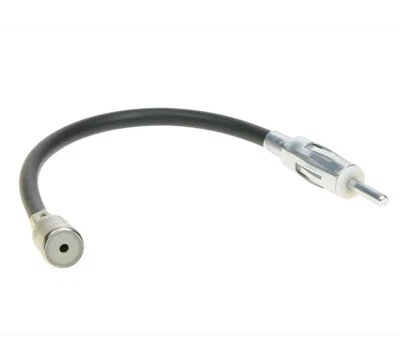 KFZ Autoradio Antennenadapter Verlängerung Stecker DIN - Kupplung ISO 15cm - Bild 1 von 2