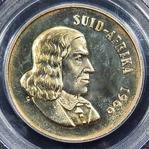 Proof Silver 1966 South Africa Rand | PCGS PR65 - Picture 1 of 3