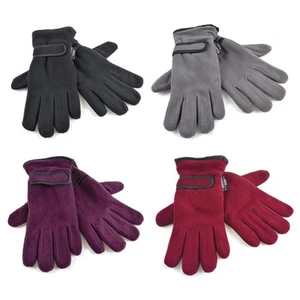 Damen weiche farbige Polarfleece warme elegante Handschuhe HeatGuard Thinsulate - Bild 1 von 5
