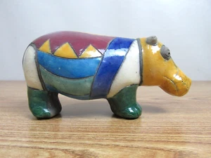 HIPPOPOTAMUS CERAMIC FIGURE - Picture 1 of 11