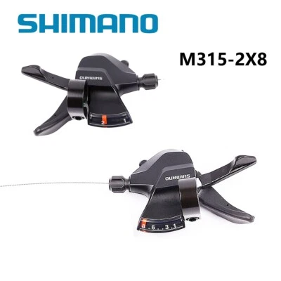 SHIMANO SL-M315 Shifters 2X8 16 Speed Hyperglide Bicycle Trigger Shift Lever - Image 1 of 4