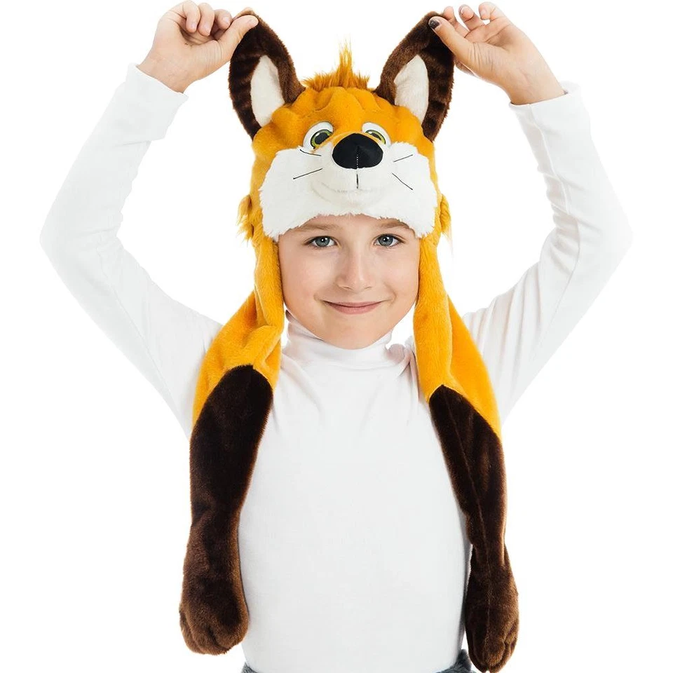 Foxy Fox Plush Headpiece Kids Costume Dress-Up Play Accessory - Image 1 of 4