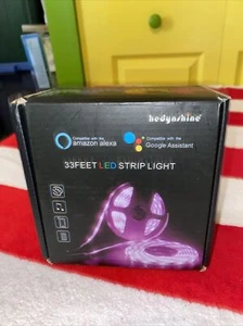 33ft LED Light Strips RGB LED Strip Lights with Remote Color DC12V lumen 12lm  - Picture 1 of 3