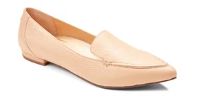 Vionic - Leather Pointed Toe Flats - Noah - Beige - Picture 1 of 10