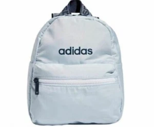 adidas Originals Linear Mini Backpack Travel/Sports Bag Halo Blue / White NWT - Picture 1 of 2
