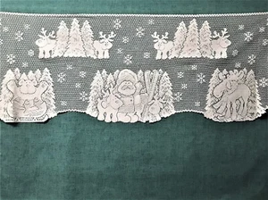 88" x 20,5" weiß Spitze Mantel Schal Santa and Friends Esszimmer Wohnzimmer Höhle - Bild 1 von 7
