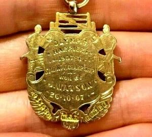 1908 London Großbritannien Olympic Harriers GOLD Medaille Abzeichen Anhänger - Bild 1 von 6