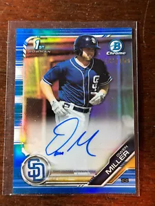 Bowman Chrome Blue Refractor 2019 Owen Miller San Diego Padres automático/150 - Imagen 1 de 1