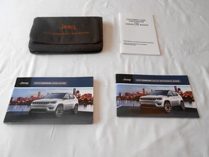 NEW 2019 JEEP COMPASS OWNER MANUAL 3 PC SET & JEEP FACTORY CASE . OEM. MINT - Picture 1 of 5