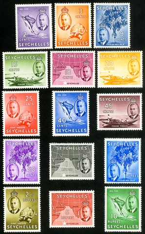Seychelles Stamps # 157-71 MLH VF Scott Value $87.75 Cover