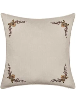 J Queen New York Captiva Embroidered Floral 26 x 26 European Sham Cotton NWT - Picture 1 of 8