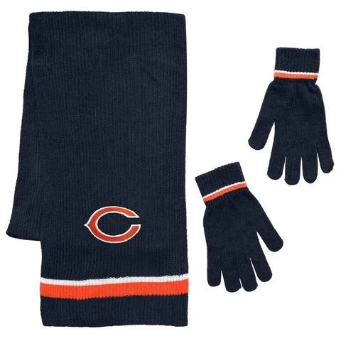 NFL Chenille Cold Weather Knit Scarf and Glove Set Cover