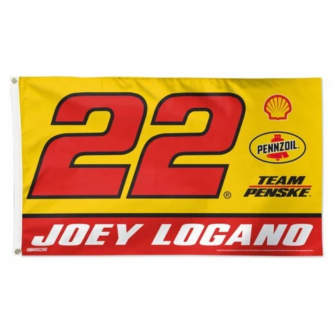 Joey Logano 2022 Wincraft #22 Pennzoil/Shell 3x5 Deluxe Flag FREE SHIP Cover