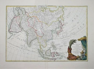 ASIA - ASIA DIVIDIDA EN SUS PRINCIPALES ESTADOS... PUBLICADO POR LATTRE, 1771. - Imagen 1 de 1