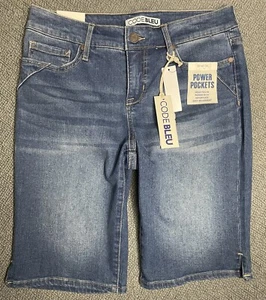 CODE BLEU Women's Size 4 Bermuda Denim Shorts "fit like 30x11" NWT - Picture 1 of 11